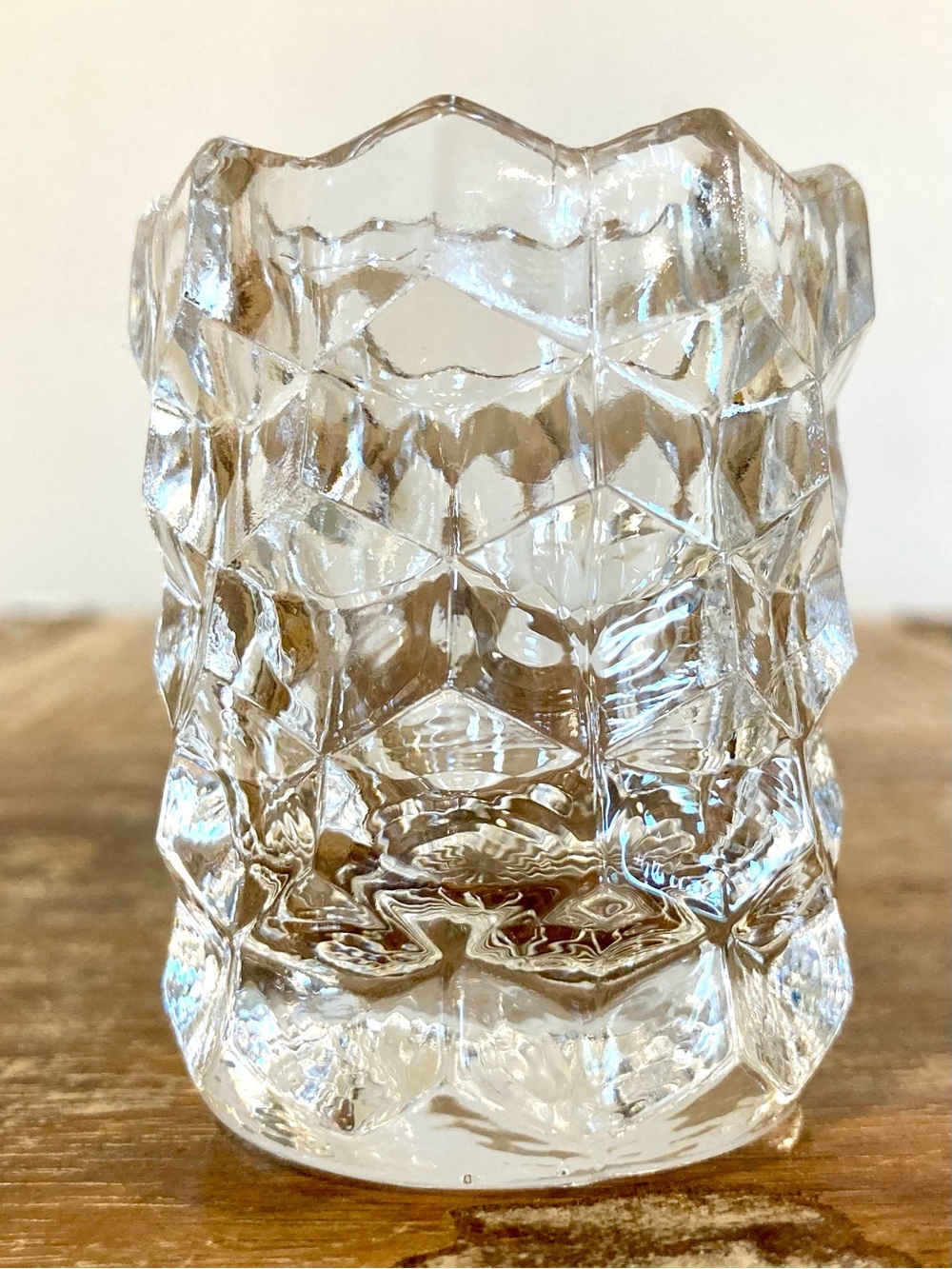 Vintage Fostoria Glass Toothpick Holder American Clear 2 3/8" Tall